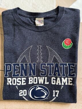 2017 Penn State Nittany Lions Big Ten NCAA Rose Bowl Gray Graphic Shirt Women S